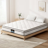Giselle 22cm Euro Top Pocket Spring Mattress — 6-Turn Enhanced Coils, Medium Firm — Allure Home Collections