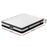 Medium Firm Euro Top Pocket Spring Mattress, 30cm Queen