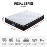 Firm euro top copper memory foam pocket spring mattress, 35cm king