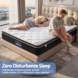 Firm euro top copper memory foam pocket spring mattress, 35cm queen