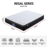 Firm euro top copper memory foam pocket spring mattress, 35cm queen