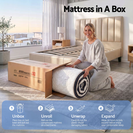 Firm Euro Top Pocket Spring Mattress, 35cm Single