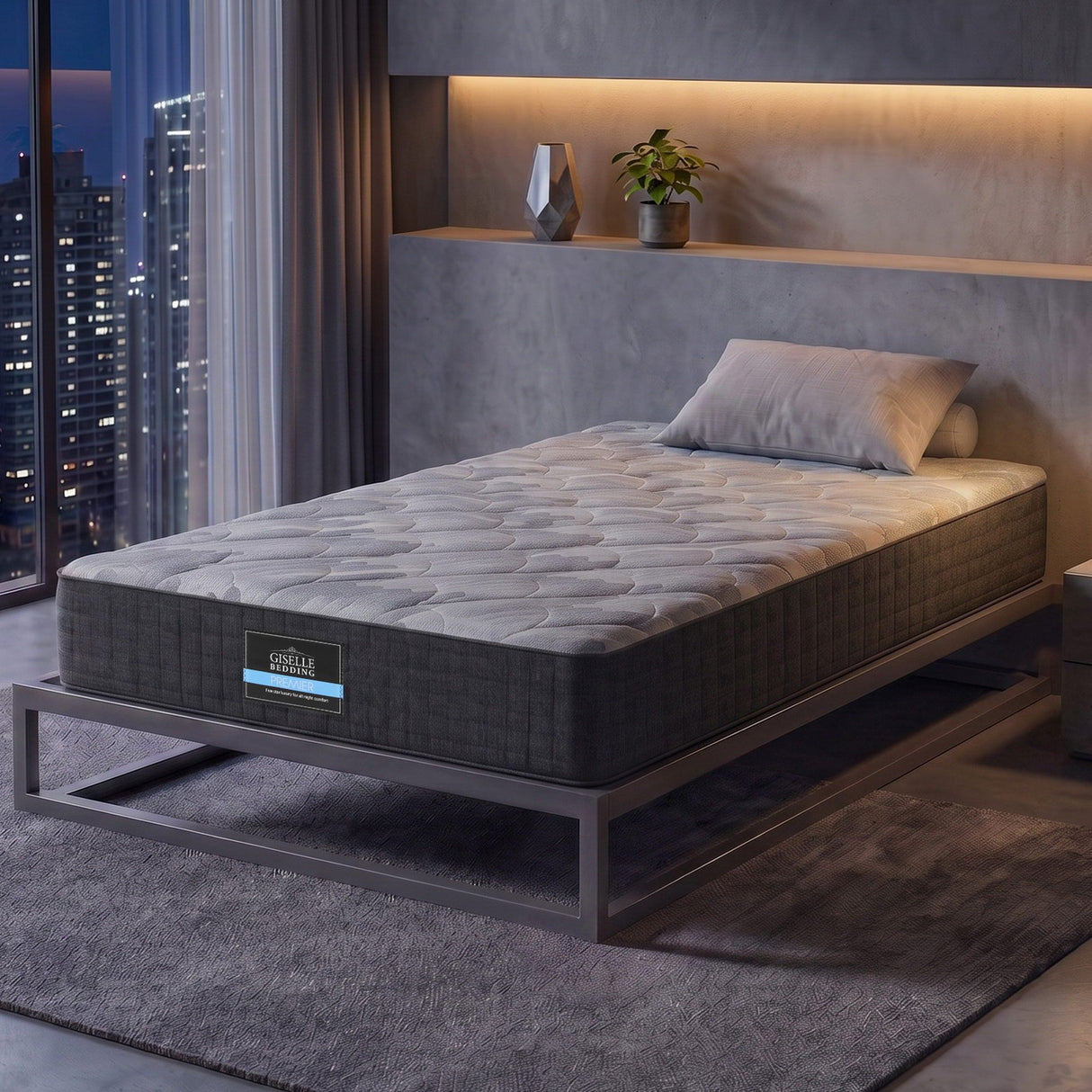 Firm Edge Support Pocket Spring Mattress, 30cm King Single