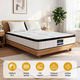 Medium Firm Euro Top Pocket Spring Mattress, 30cm King (view 5 of 11)