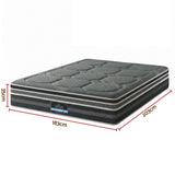 Medium firm euro top pocket spring mattress, 35cm king