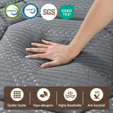 Medium firm euro top pocket spring mattress, 35cm king