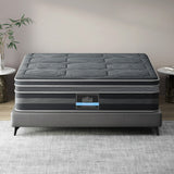 Giselle Bedding 35cm Dual Euro Top Medium-Firm Mattress — Bamboo Charcoal Cover — Allure Home Collections