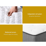 Extra Firm Tight Top Pocket Spring Mattress, 23cm Queen - Allure Home Collections