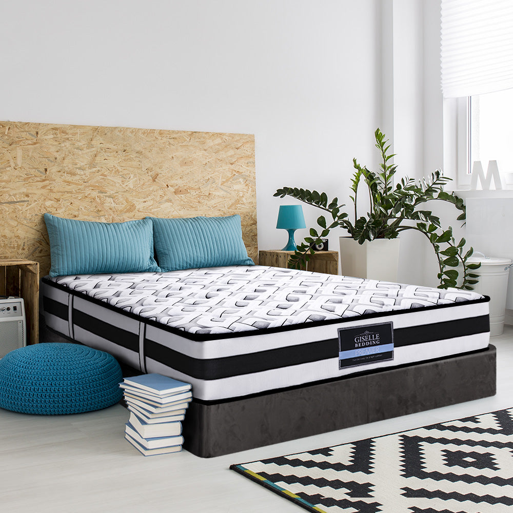 Giselle Bedding Ultra-Firm Tight Top Pocket Spring Mattress — Extra-Thick Coils — Allure Home Collections