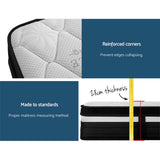 Extra Firm Euro Top Pocket Spring Mattress, 28cm Queen