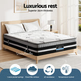 Medium Firm Gel Memory Foam Pocket Spring Mattress, 35cm Queen (image 5)