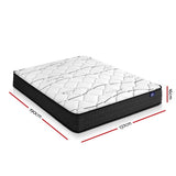 Giselle Bedding 16cm Medium Firm Bonnell Spring Mattress — Quilted Finish — Allure Home Collections