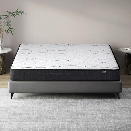 Giselle Bedding 16cm Medium Firm Bonnell Spring Mattress — Quilted Finish — Allure Home Collections