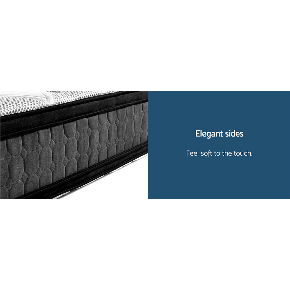 Medium Firm Flippable Pocket Spring Mattress, 36cm Double - Allure Home Collections