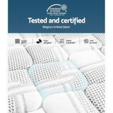 Medium firm flippable gel memory foam hybrid mattress, 36cm king