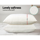 Giselle Bedding Memory Foam Pillow Twin Pack — 19cm Thick, Neck and Shoulder Relief — Allure Home Collections