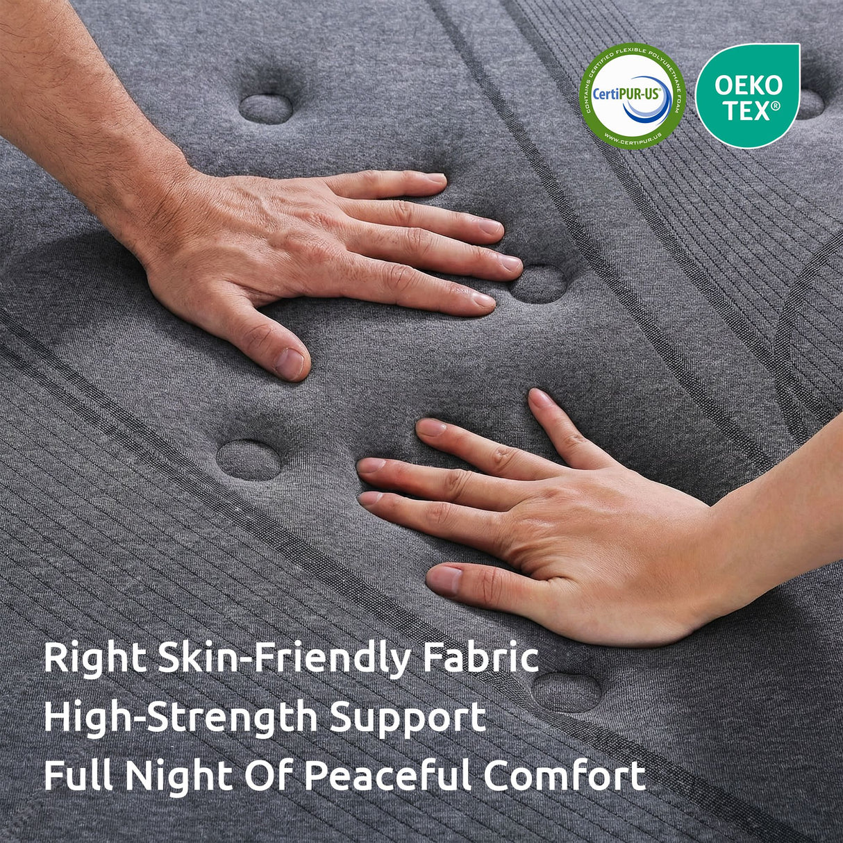 Extra firm 7 zone pocket spring mattress, 33cm king