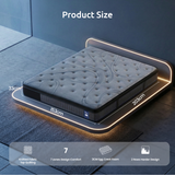 Extra firm 7 zone pocket spring mattress, 33cm queen