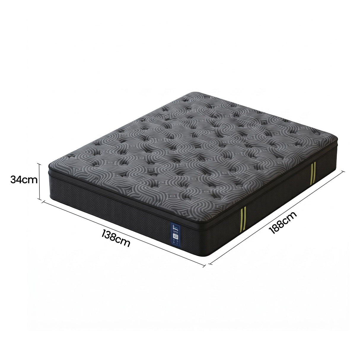 Firm Gel Memory Foam Hybrid Mattress, 34cm Double