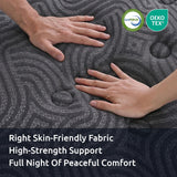 Firm 5 zone gel memory foam pocket spring mattress, 34cm king