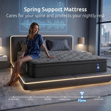 Firm Gel Memory Foam Hybrid Mattress, 34cm Queen