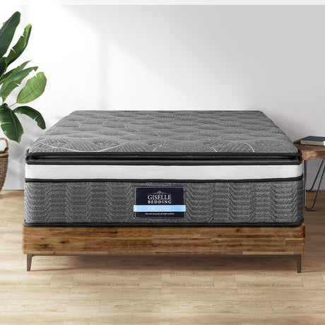 Giselle Bedding Double-Layer Pocket Spring Mattress — 6-Turn Coils, Multi-Zone, No-Turn — Allure Home Collections