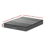 Giselle Bedding 18cm Medium-Firm Pillow Top Mattress — High-Density Foam, Bonnell Spring — Allure Home Collections