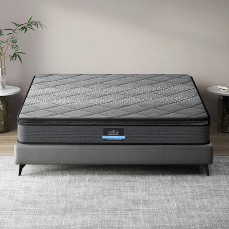 Giselle Bedding 18cm Medium-Firm Pillow Top Mattress — High-Density Foam, Bonnell Spring — Allure Home Collections