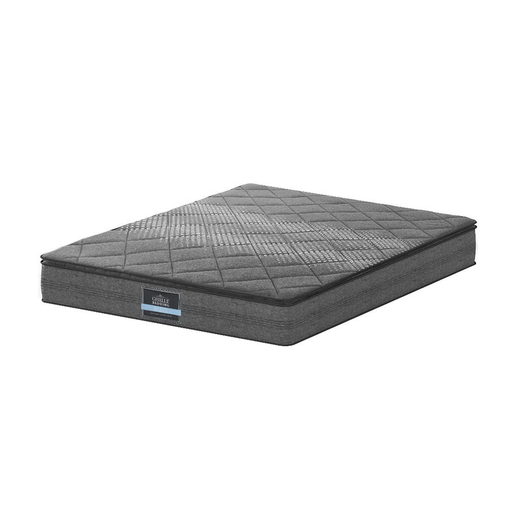 Giselle Bedding 18cm Medium-Firm Pillow Top Mattress — High-Density Foam, Bonnell Spring — Allure Home Collections