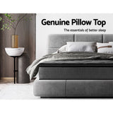Giselle Bedding 18cm Medium-Firm Pillow Top Mattress — High-Density Foam, Bonnell Spring — Allure Home Collections