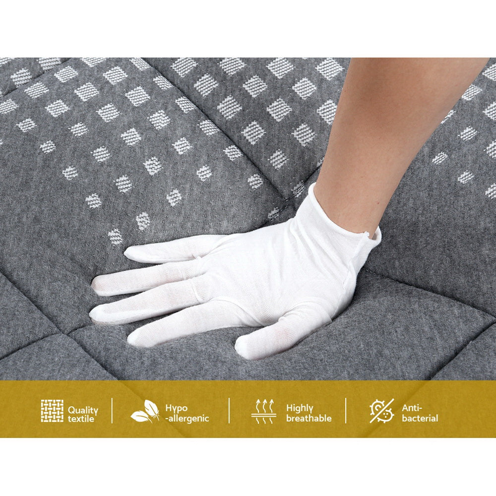 Giselle Bedding 18cm Medium-Firm Pillow Top Mattress — High-Density Foam, Bonnell Spring — Allure Home Collections