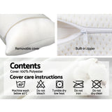 Giselle Bedding Memory Foam Pillow Twin Pack — 13cm, Viscoelastic Foam, Contouring — Allure Home Collections