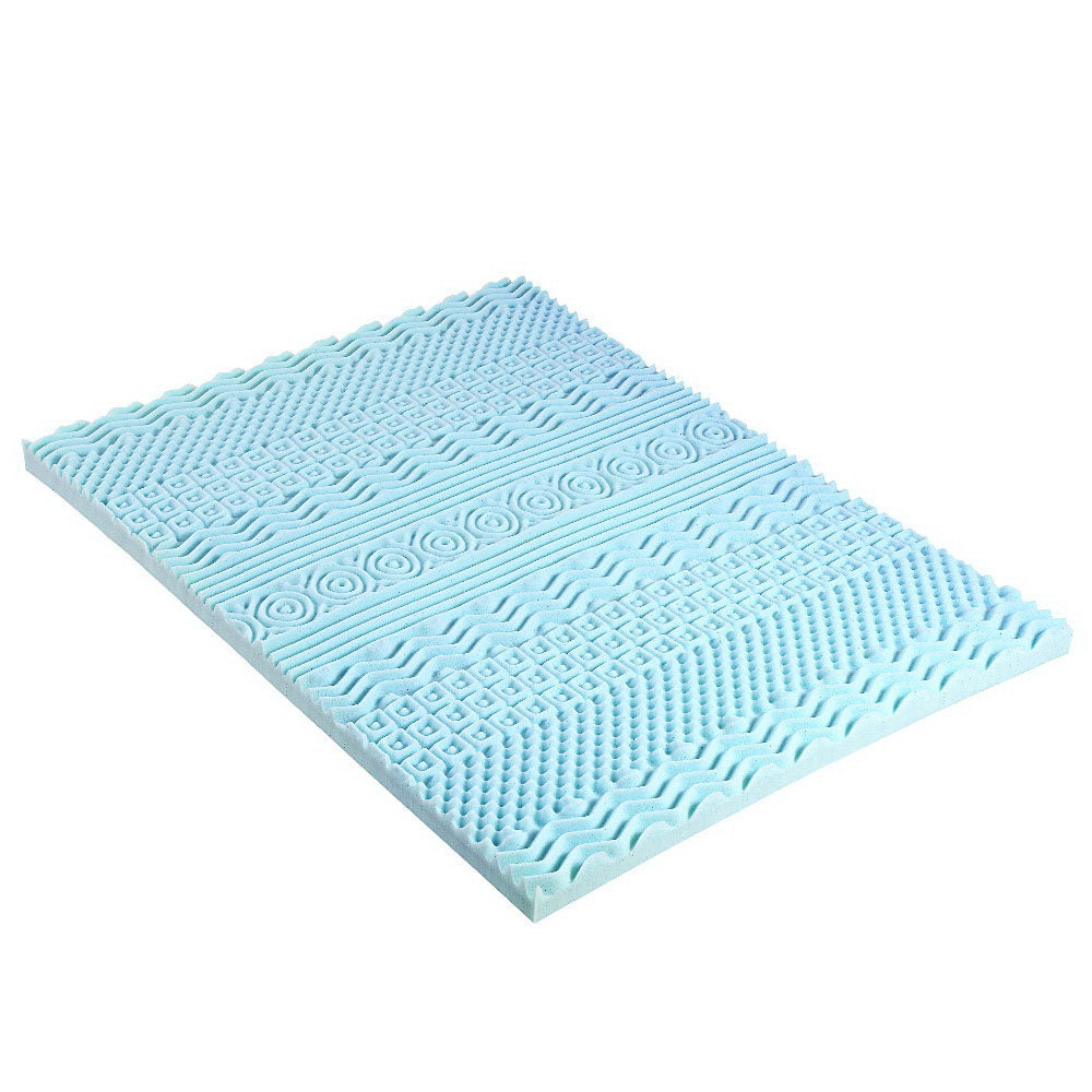 Giselle Bedding 11-Zone 8cm Memory Foam Mattress Topper — Enhanced Comfort — Allure Home Collections