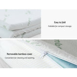 Giselle Bedding 11-Zone 8cm Memory Foam Mattress Topper — Enhanced Comfort — Allure Home Collections