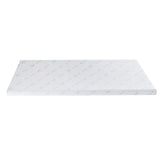 Giselle Bedding 8cm Graphite 7-Zone Memory Foam Mattress Topper — Open Cell — Allure Home Collections