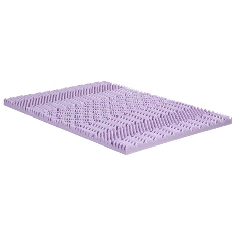 Giselle 8cm Lavender-Infused 7-Zone Memory Foam Mattress Topper — Bamboo Cover — Allure Home Collections