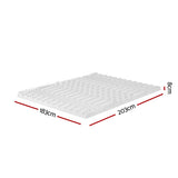 Giselle Bedding 8cm 7-Zone Airflow Memory Foam Mattress Topper — Allure Home Collections