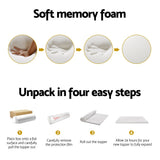 Giselle Bedding 8cm 7-Zone Airflow Memory Foam Mattress Topper — Allure Home Collections