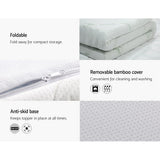 Giselle Bedding 10cm Cool Gel Memory Foam Mattress Topper — Bamboo Cover — Allure Home Collections