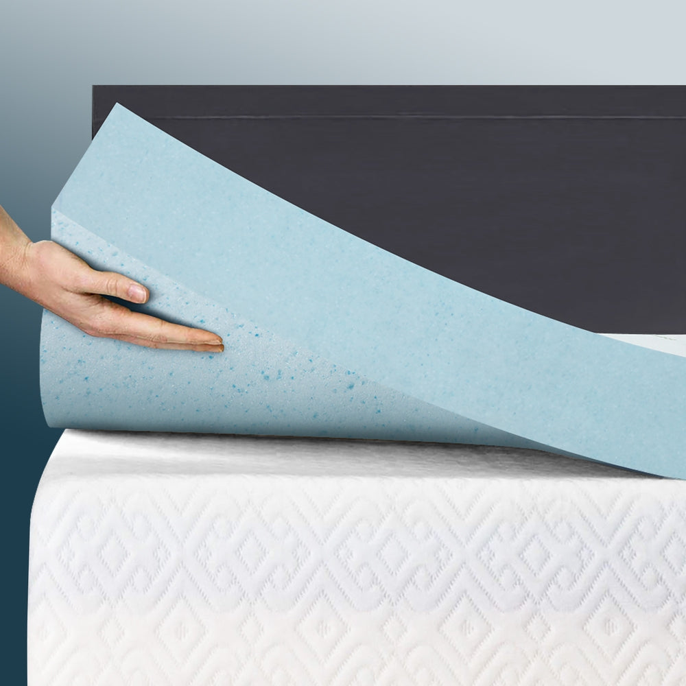 Giselle Bedding 5cm Cool Gel Memory Foam Topper — King Single — Allure Home Collections