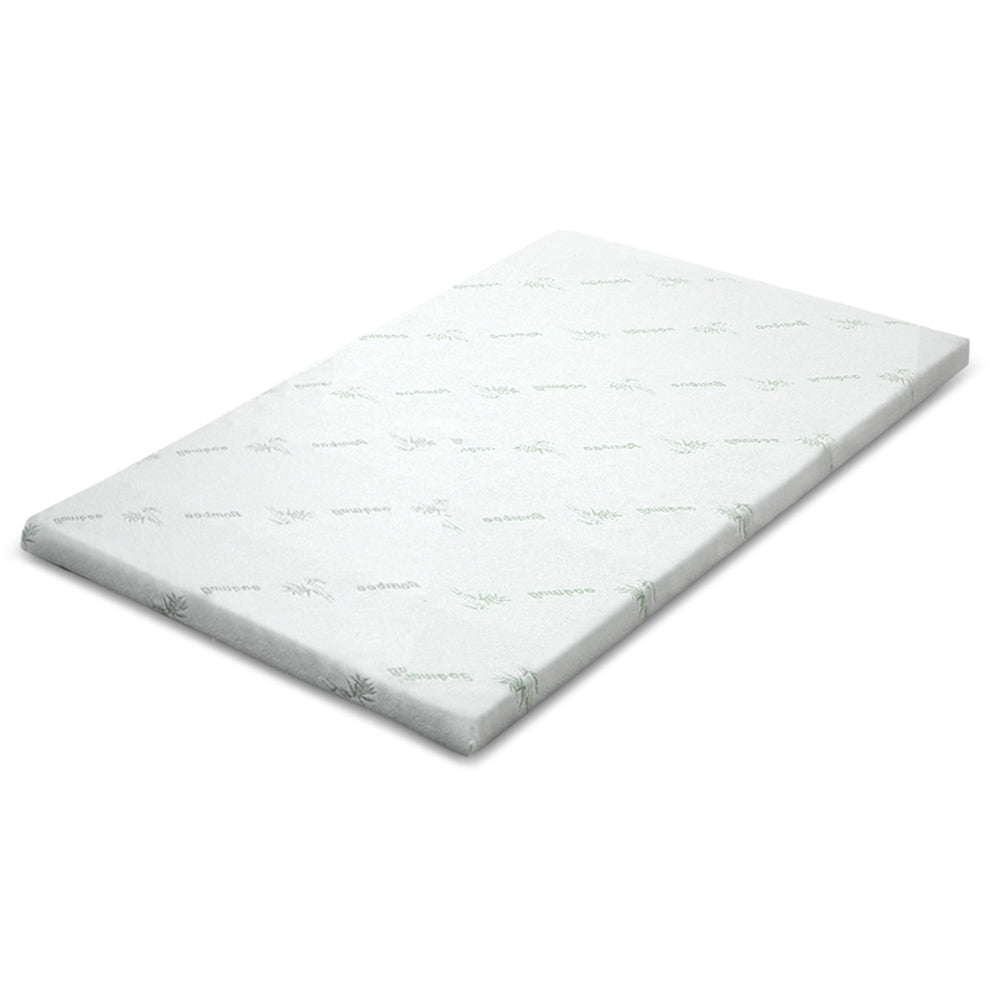 Giselle Bedding 5cm Cool Gel Memory Foam Topper — Single, Pressure Relief — Allure Home Collections