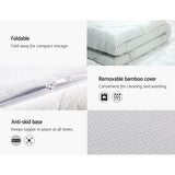 Giselle Bedding 8cm Cool Gel Memory Foam Topper — Single, Pressure and Joint Relief — Allure Home Collections