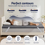 Giselle 8cm Dual-Layer Gel Memory Foam Mattress Topper — Even Weight Distribution — Allure Home Collections