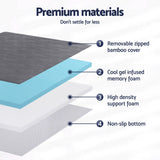 Giselle 8cm Dual-Layer Gel Memory Foam Mattress Topper — Even Weight Distribution — Allure Home Collections