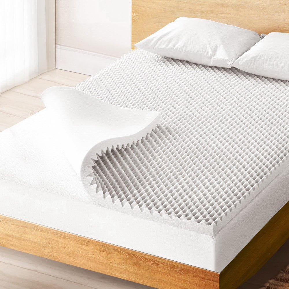 Giselle Bedding 5cm Egg Crate Memory Foam Mattress Topper — Allure Home Collections