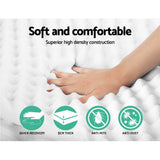 Giselle Bedding 5cm Egg Crate Memory Foam Mattress Topper — Allure Home Collections