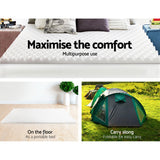 Giselle Bedding 5cm Egg Crate Memory Foam Mattress Topper — Allure Home Collections