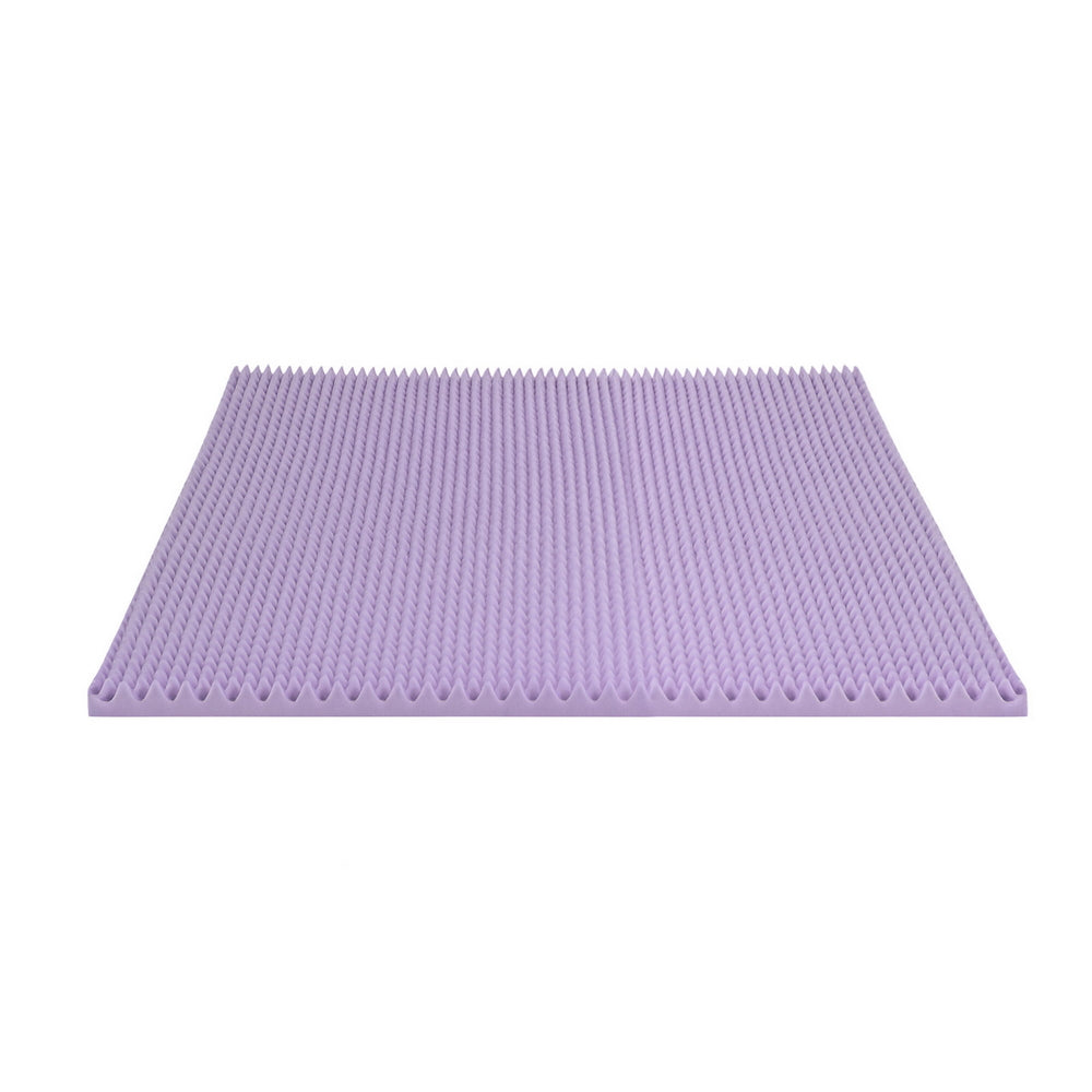 Giselle 5cm Lavender-Infused Egg Crate Memory Foam Topper — Double — Allure Home Collections