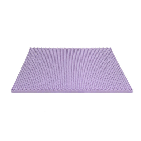 Giselle 5cm Lavender-Infused Egg Crate Memory Foam Topper — Double — Allure Home Collections