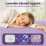 Giselle 5cm Lavender-Infused Egg Crate Memory Foam Mattress Topper — Allure Home Collections
